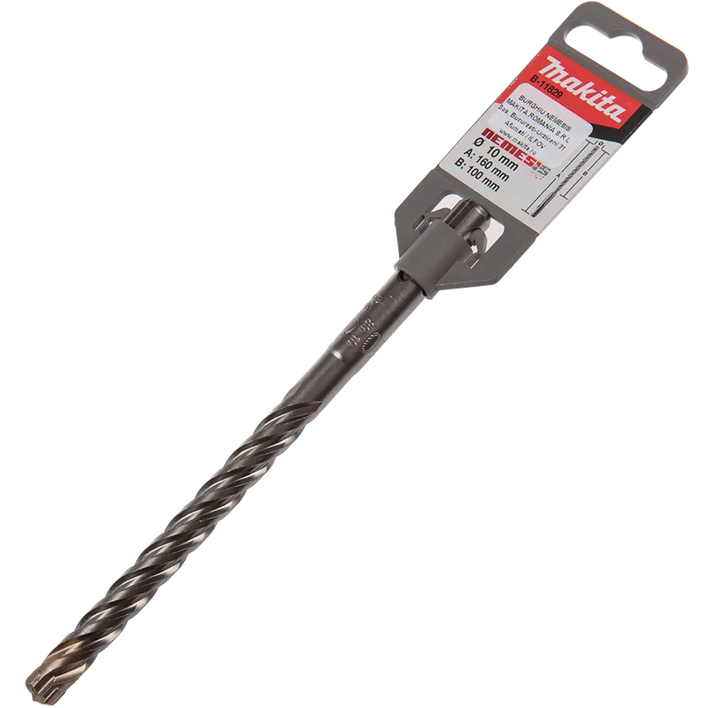 Burghiu 4 taisuri Makita Nemesis, SDS-Plus, pentru beton, 10 mm
