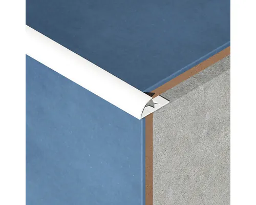 Colțar faianță, colț exterior, din PVC 10 mm 2,7 m alb EXT107.01 buc