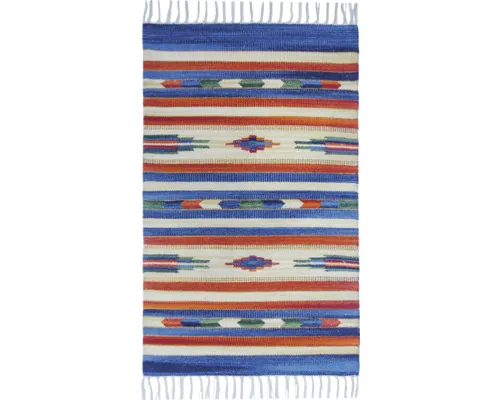 Covor țesut manual Bakero Country 182 albastru 60x90 cm buc
