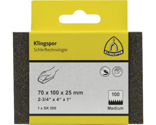 Burete de șlefuit Klingspor Ø70x100x25 mm, granulație 60 buc
