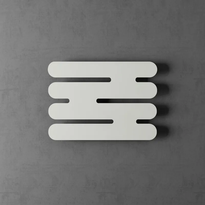 FOG RADIATOR ORIZONTAL WHITE 800X1100