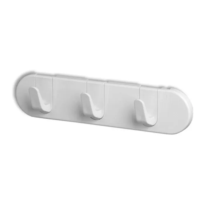 Cuier baie 317, montaj pe perete, cu 3 agatatori, 12 x 6 x 7 cm buc