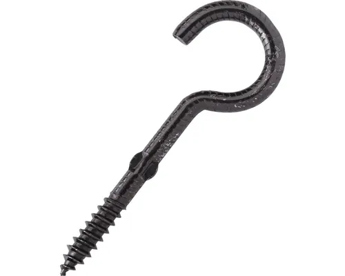 Șuruburi cu cârlig Dresselhaus 5x80 mm culoare neagră, 25 bucăți pac