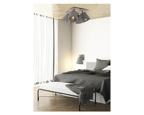 Plafonieră Awinion E27 max. 4x40W, gri buc