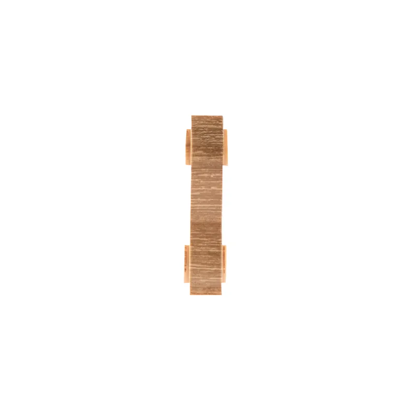 Set element de imbinare plinta Korner Perfecta 62, stejar amber 128, PVC, 62 x 23 mm, 2 bucati/set 2buc