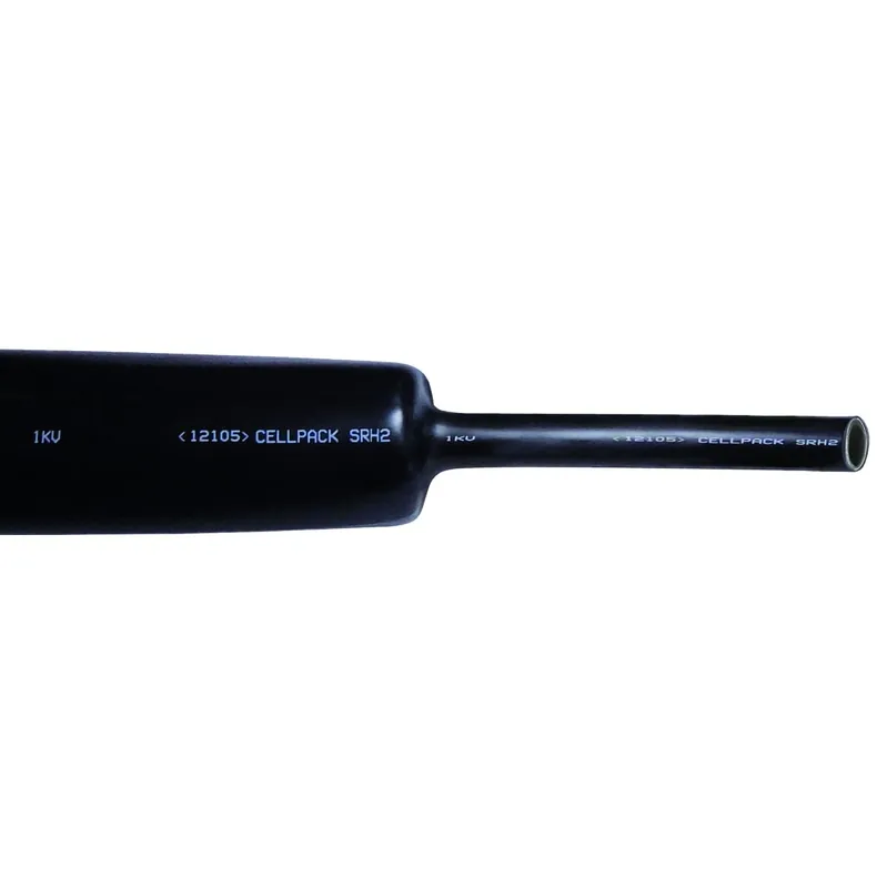 Tub termocontractabil mediu Cellpack 127419, tip SRH2, cu adeziv, negru, 27 - 8 / 1000 mm buc