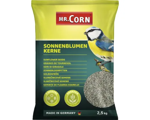 Hrană pentru păsări sălbatice Mr. Corn Semințe de floarea soarelui 2,5 kg buc