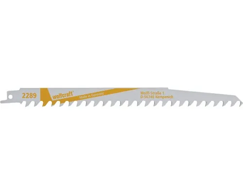 Pânze fierăstrău sabie Wolfcraft 240/218 mm, pentru lemn, pachet 2 bucăți buc