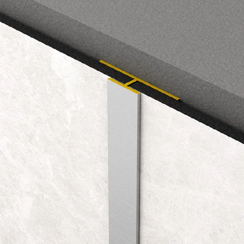 PROFIL T ROCKO TILES ARGINTIU 1 SET=10 BUCATI 2800 MM set
