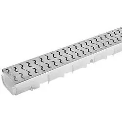 Canal pegasus plus-1s gri 100x35x1000 cu gratar zincat valuri 1335P/Z1 Dakota