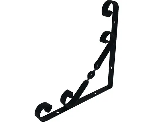 Consolă decorativă Vormann 155x155x14 mm, culoare neagră buc