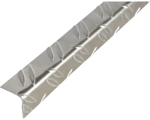 Cornier aluminiu Alberts 41,2x41,2x1,5 mm, striat, lungime 2m buc