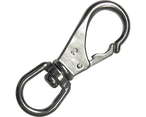 Carabinieră cu inel rotativ Pösamo Nautic Pro 85x5 mm, inox A4 buc