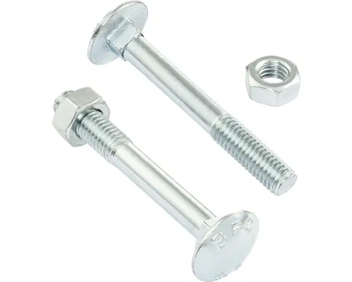 Șurub cap torbant, piulită hexagonală Reyher 6x16 mm DIN 603, oțel zincat, 100 bucăți / pachet pac