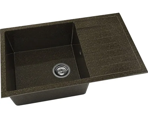 Chiuvetă bucătărie granixit 1 cuvă FAT Avangard 228 49x80 cm cu picurător Brownie reversibilă buc
