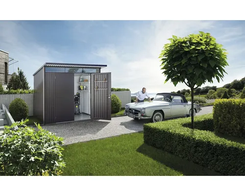 Magazie grădină Biohort AvantGarde A7 ușă dublă 260x300 cm gri închis metalizat buc