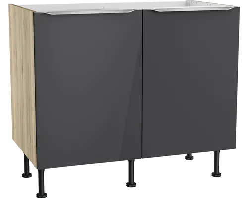 Mască chiuvetă bucătărie Optifit Linus984, 100 cm, antracit buc