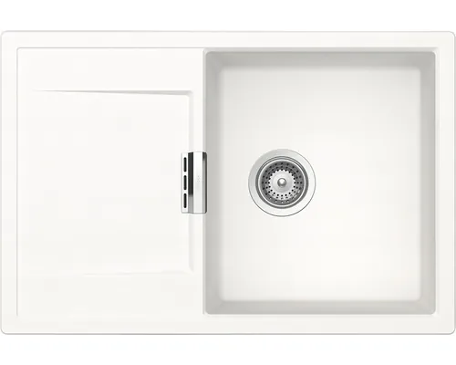 Chiuvetă bucătărie cristadur 1 cuvă Schock Mono D-100 51x76.5 cm cu picurător Polaris reversibilă buc