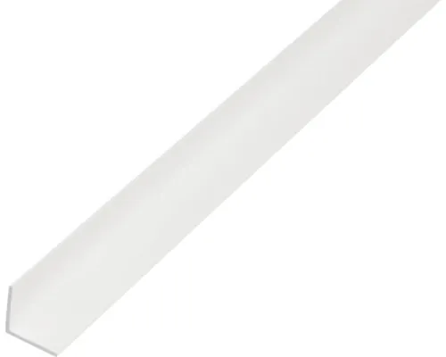 Cornier plastic Alberts 30x30x2 mm, lungime 1m, alb, eloxat buc