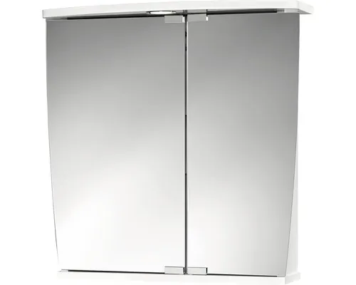 Dulap baie cu oglindă Jokey Numa 58x59 cm PAL alb 2 uşi iluminare LED buc