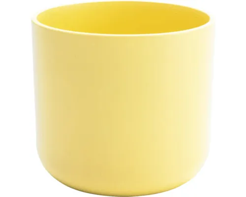 Mască ghiveci Alma Lafiora ceramică Ø 27 cm H 26 cm galben lămâie buc