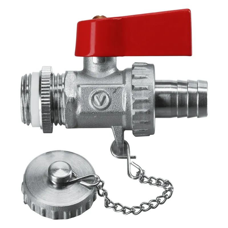 Robinet bila nichelat umplere / golire, pentru instalatii apa si incalzire, Valvex Omni, 1582280, alama, D 1/2" buc