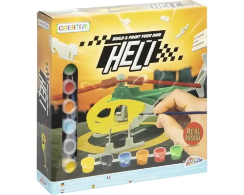 Set creativ elicopter lemn buc
