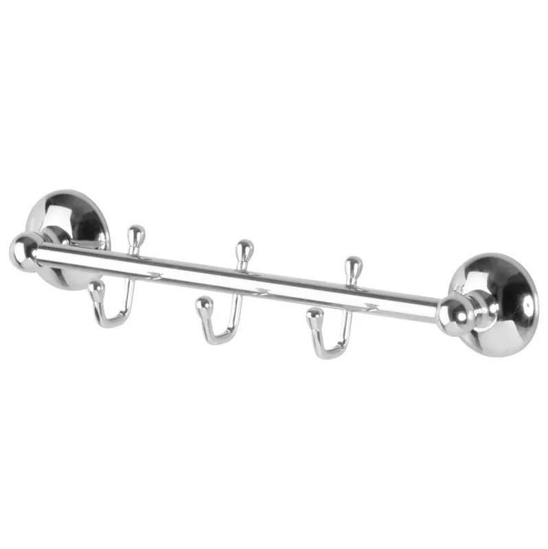 Cuier baie 1101, montaj pe perete, cu 3 agatatori, 34.5 x 6 x 5 cm buc