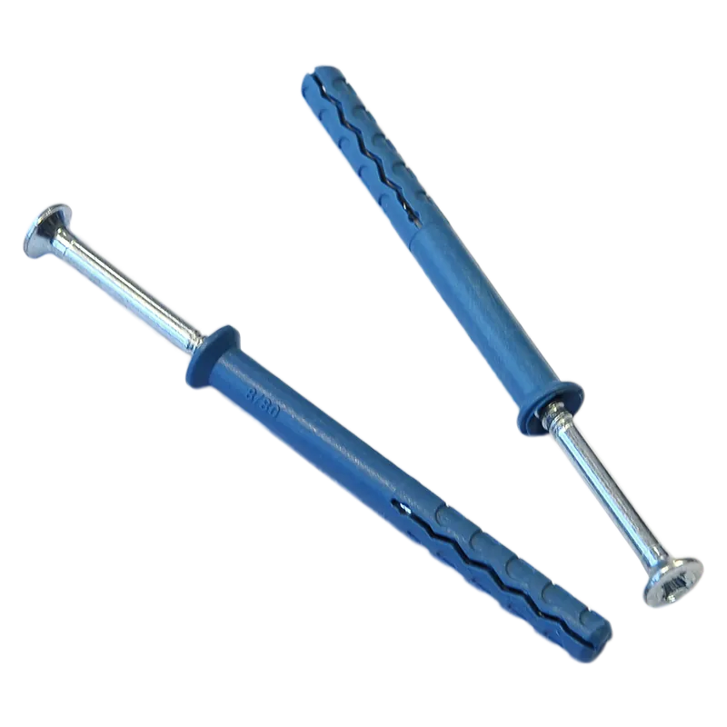 Diblu cu surub cui, nylon, 8 x 80 mm, 8 BUC