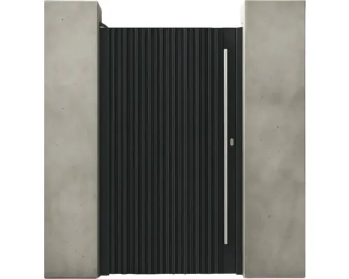 Poartă pietonală VIRTUOSO Imperia aluminiu 100x200 cm deschidere stânga antracit RAL 7016 buc