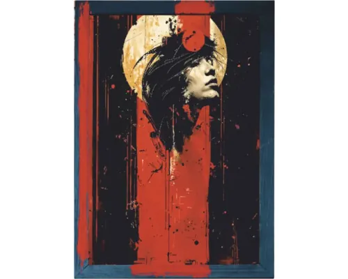 Tablou canvas pictat Abstract 35x45 cm buc