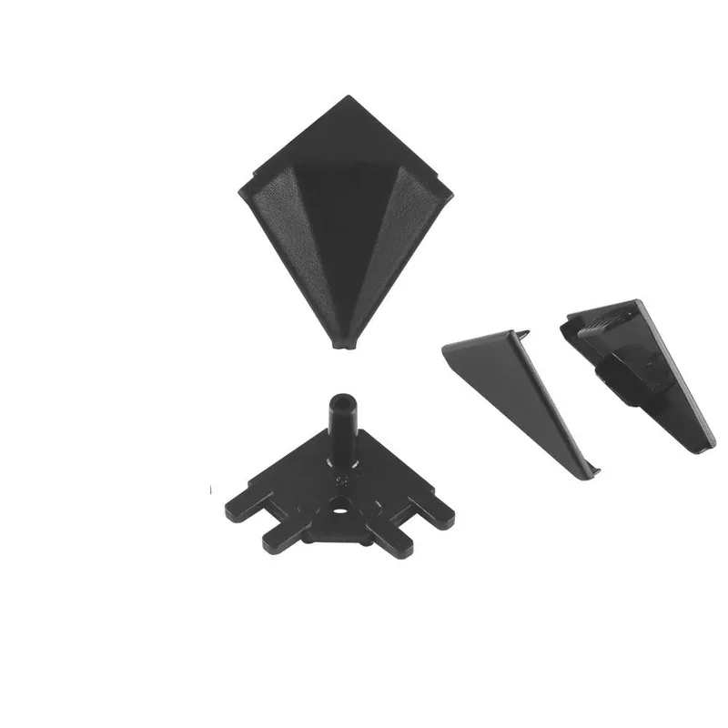 Accesoriu pentru montaj profil inaltator, plastic, negru, set 4 bucati 4buc