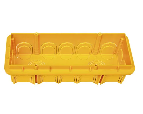 Doză zidărie 7 module Panasonic, galben buc