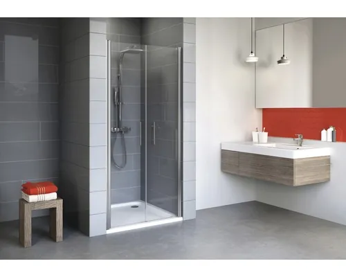 Ușă duș pendulară pentru nişă Schulte Alexa Style 2.0, 80x192 cm, sticlă securizată transparentă, profil crom buc