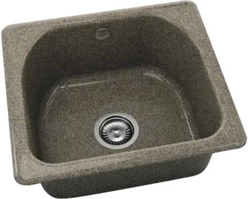 Chiuvetă bucătărie granixit 1 cuvă FAT Wallnut Toffee 207 51x46x21 cm fără picurător maro buc