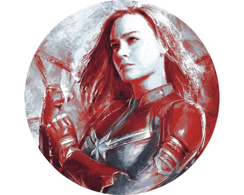 Fototapet rotund autoadeziv Komar DD1-046 Avengers Painting Captain Marvel Ø 125 cm buc