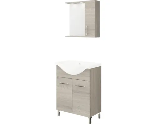 Set mobilier baie pe pardoseală Savinidue Noce Americano 65 cm PAL maro buc