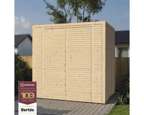 Căsuță de grădină Bertilo Cubico 2 Fineline 207x170 cm natur buc
