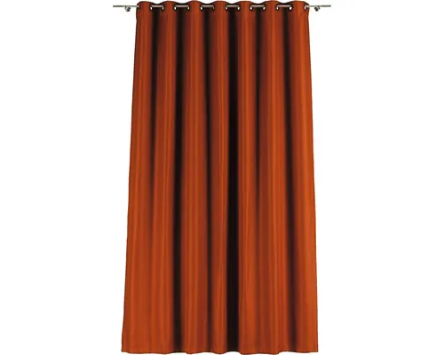 Draperie cu inele Solevito Cheer cărămiziu 140x245 cm buc