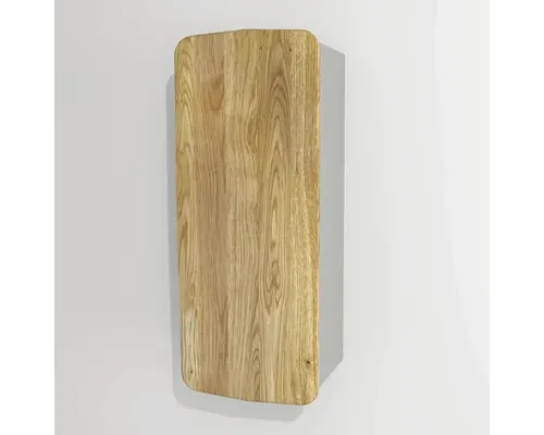 Dulap baie suspendat 34x94 cm PAL gri deschis/stejar Devo Oval 1 ușă buc