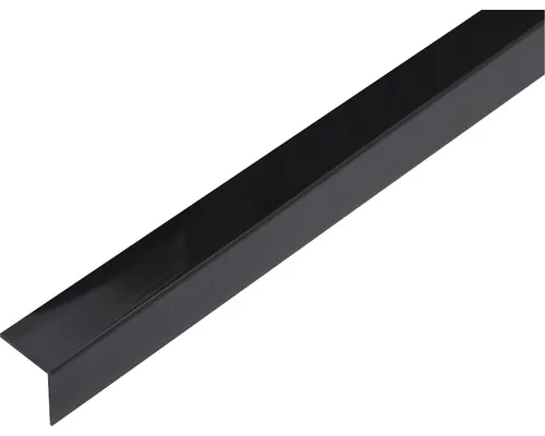 Cornier plastic Alberts 20x20x1,5 mm, lungime 2,6m, autoadeziv, negru buc