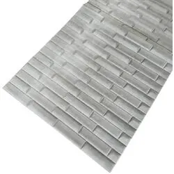 Panou decorativ autoadeziv din catifea model caramida gri DPRM-112 69x300 cm (2.07 mp)
