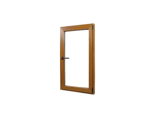 Fereastră PVC termopan 6 camere 86x116 cm stejar auriu dreapta deschidere dublă buc