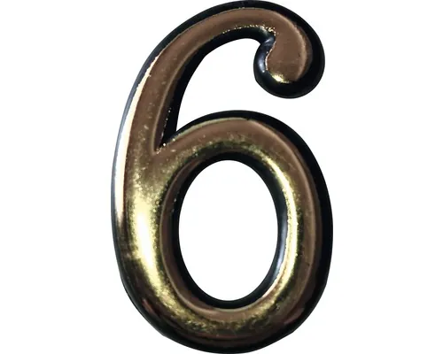 Număr casă „6” pentru poartă/ușă, material PVC buc