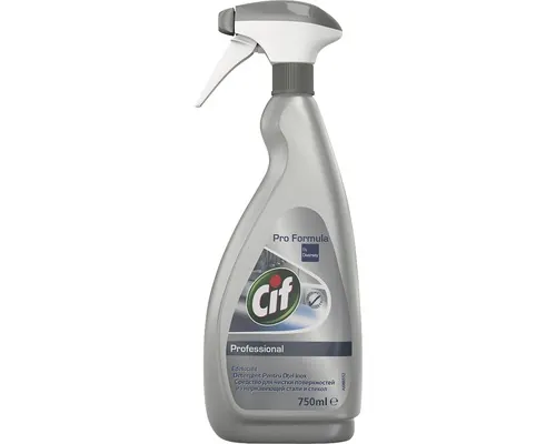 Soluție curățat geamuri și oțel inoxidabil Cif Professional 750ml buc