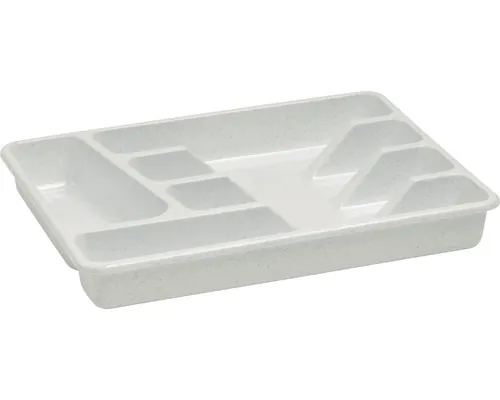 Suport tacâmuri Curver, tavă cu 5 compartimente, gri 33x26x4,5 cm buc