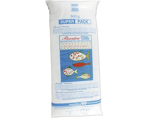Vată fină pentru filtru de acvariu, albă 500 g buc