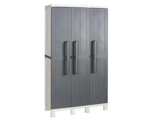 Dulap depozitare grădină pentru unelte TOOMAX Wood Midi plastic 173x97x37 cm grafit buc