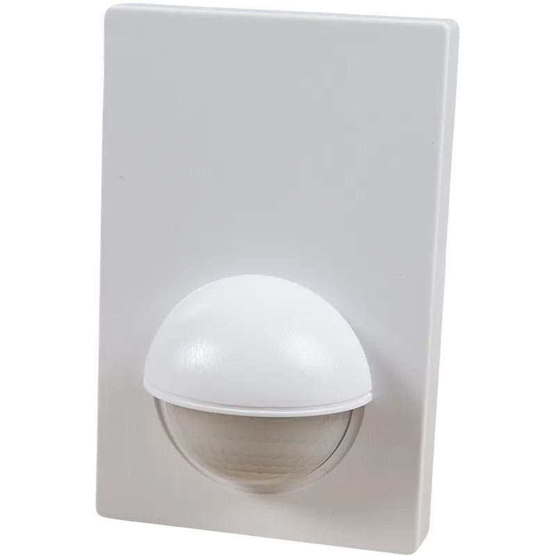 Senzor de miscare infrarosu plat, 180 grade, 1200 W, IP44, alb