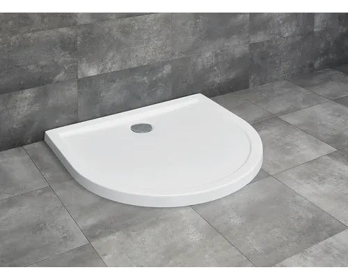 Cădiță de duș semirotundă Radaway Delos P 90x100x5 cm acril alb 4Z19035-03N buc